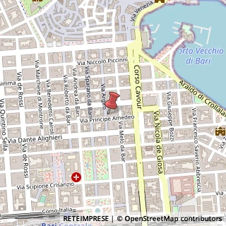 Mappa Via Principe Amedeo, 35, 70121 Bari, Bari (Puglia)