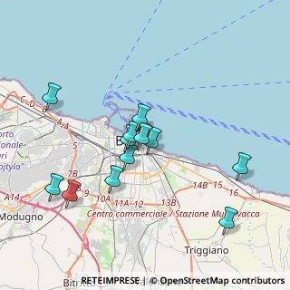 Mappa Via Vito Nicola De Nicolò, 70121 Bari BA, Italia (3.74417)