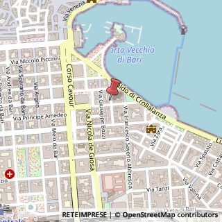 Mappa Via Vito Nicola De Nicolò,  19, 70121 Bari, Bari (Puglia)