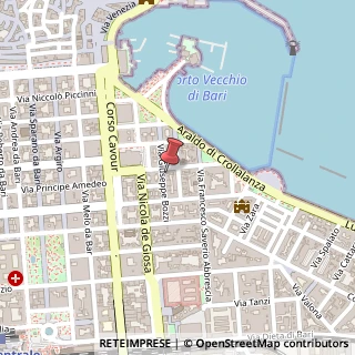 Mappa Via Giuseppe Bozzi, 45, 70121 Bari, Bari (Puglia)