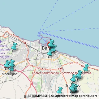 Mappa Via Principe Amedeo, 70121 Bari BA, Italia (7.0535)