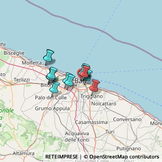Mappa Via de Rossi, 70124 Bari BA, Italia (8.75357)