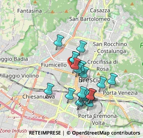 Mappa Via Sebino, 25126 Brescia BS, Italia (1.493)