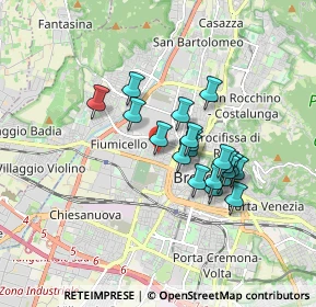 Mappa Via Sebino, 25126 Brescia BS, Italia (1.3545)