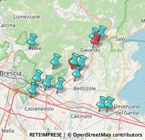 Mappa Via Garibaldi, 25080 Nuvolento BS, Italia (6.81357)