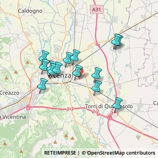 Mappa Via Giovanni Volpato, 36100 Vicenza VI, Italia (3.25571)