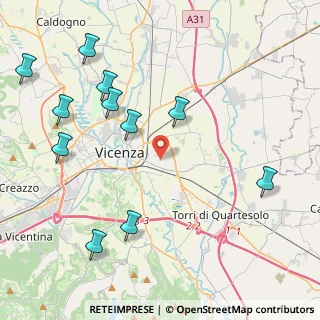 Mappa Via Giovanni Volpato, 36100 Vicenza VI, Italia (5.02364)