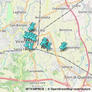 Mappa Via Giovanni Volpato, 36100 Vicenza VI, Italia (1.31188)