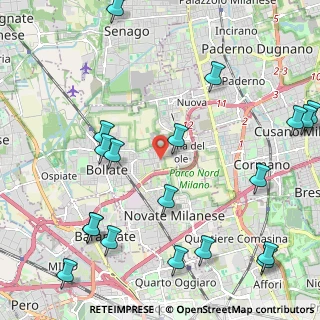 Mappa Via Ciro Menotti, 20021 Bollate MI, Italia (2.86053)