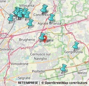 Mappa Via Risorgimento, 20061 Carugate MI, Italia (5.37438)
