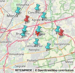 Mappa Via Risorgimento, 20061 Carugate MI, Italia (3.54818)