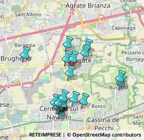 Mappa Via Risorgimento, 20061 Carugate MI, Italia (1.8985)