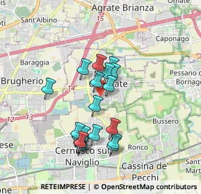 Mappa Via Risorgimento, 20061 Carugate MI, Italia (1.556)