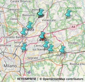 Mappa Via Risorgimento, 20061 Carugate MI, Italia (6.5125)
