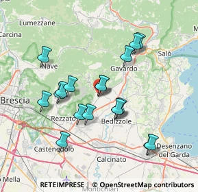 Mappa Via Alcide De Gasperi, 25080 Nuvolento BS, Italia (6.68833)