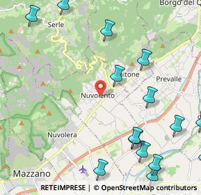 Mappa Via Alcide De Gasperi, 25080 Nuvolento BS, Italia (3.359)