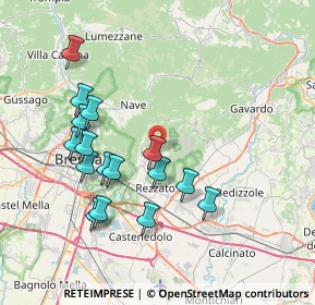 Mappa Via Giuseppe Verdi, 25082 Botticino BS, Italia (7.55938)