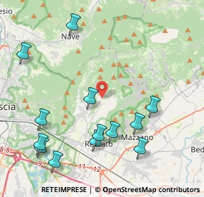 Mappa Via Giuseppe Verdi, 25082 Botticino BS, Italia (4.86231)