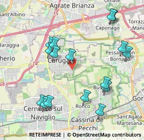 Mappa Via Molgora, 20061 Carugate MI, Italia (2.205)