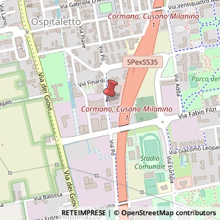 Mappa Via Po, 77, 20032 Cormano, Milano (Lombardia)