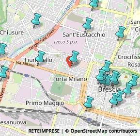 Mappa Via Alessandro Luzzago, 25126 Brescia BS, Italia (1.348)