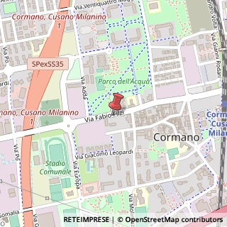 Mappa Via Fabio Filzi, 9/A, 20032 Cormano, Milano (Lombardia)