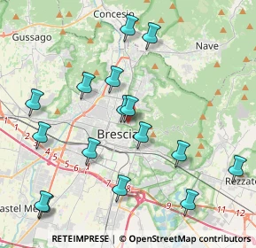 Mappa Via Antonio Molinari, 25128 Brescia BS, Italia (4.43375)