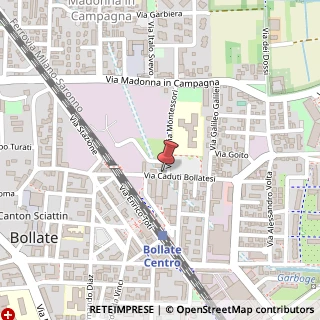 Mappa Via Caduti Bollatesi, 14, 20021 Bollate, Milano (Lombardia)