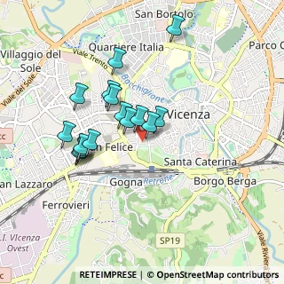Mappa Viale Giuseppe Verdi, 36100 Vicenza VI, Italia (0.78375)