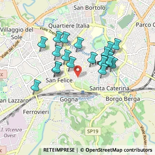 Mappa Viale Giuseppe Verdi, 36100 Vicenza VI, Italia (0.805)