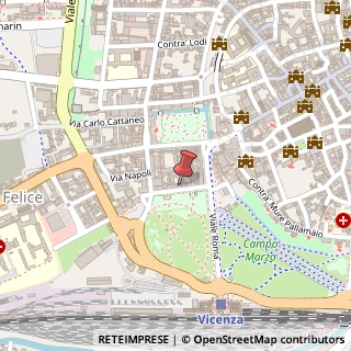Mappa Viale Giuseppe Verdi, 22, 36100 Vicenza, Vicenza (Veneto)