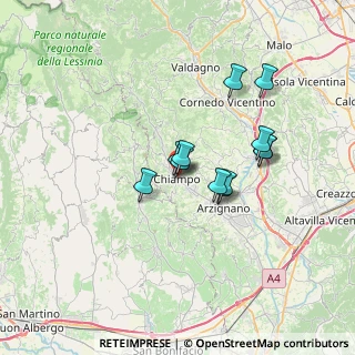 Mappa Piazza Stazione, 36072 Chiampo VI, Italia (5.21833)