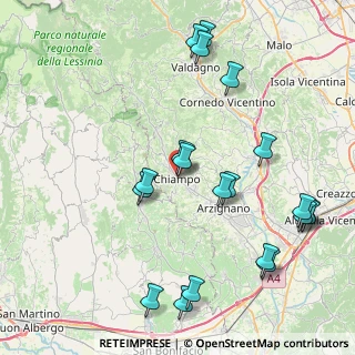 Mappa Piazza Stazione, 36072 Chiampo VI, Italia (9.4415)