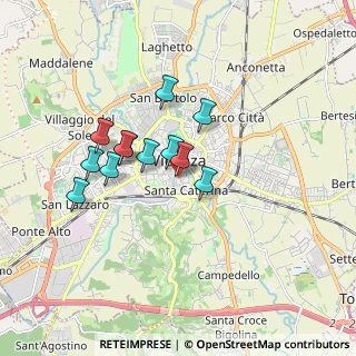 Mappa Str. Pozzetto, 36100 Vicenza VI, Italia (1.37083)