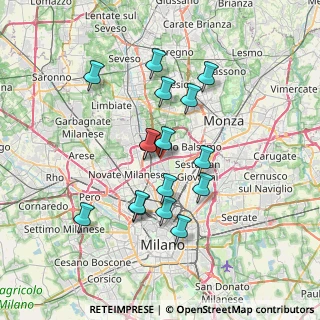 Mappa A4 Torino - Trieste, 20091 Cinisello Balsamo MI, Italia (6.27938)