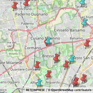 Mappa A4 Torino - Trieste, 20091 Cinisello Balsamo MI, Italia (3.305)