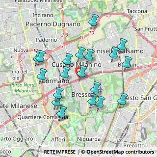 Mappa A4 Torino - Trieste, 20091 Cinisello Balsamo MI, Italia (1.8755)