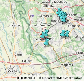 Mappa Via Turbigo, 20022 Castano Primo MI, Italia (7.40615)