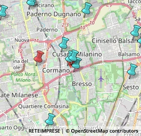 Mappa Via Pietro Mascagni, 20095 Cusano Milanino MI, Italia (2.57308)