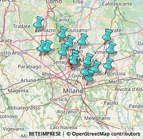 Mappa Via Pietro Mascagni, 20095 Cusano Milanino MI, Italia (10.06059)