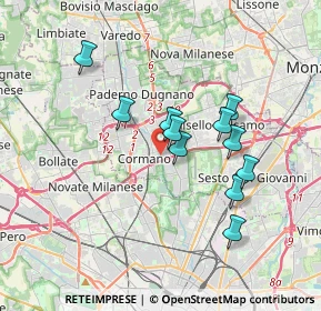 Mappa Via Pietro Mascagni, 20095 Cusano Milanino MI, Italia (3.03091)