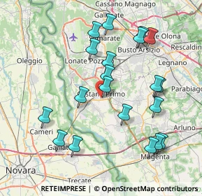 Mappa Via Venezia Giulia, 20022 Castano Primo MI, Italia (7.984)