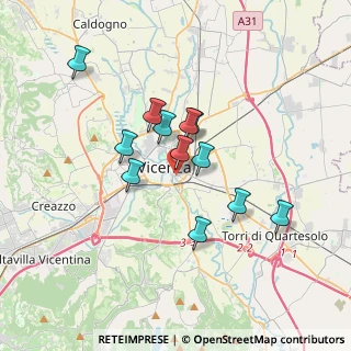 Mappa Viale Stadio, 36100 Vicenza VI, Italia (2.83167)