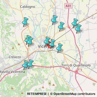 Mappa Viale Stadio, 36100 Vicenza VI, Italia (3.83917)