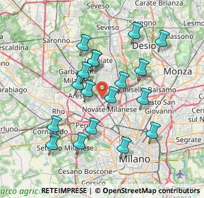 Mappa Via Goito, 20021 Bollate MI, Italia (6.66889)