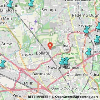 Mappa Via Goito, 20021 Bollate MI, Italia (3.40818)