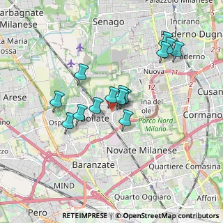 Mappa Via Goito, 20021 Bollate MI, Italia (1.53214)