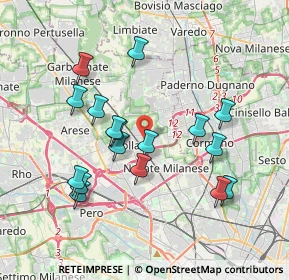 Mappa Via Goito, 20021 Bollate MI, Italia (3.60941)