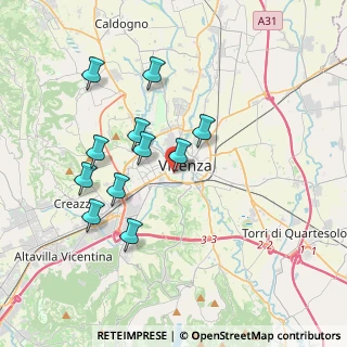Mappa Via Gorizia, 36100 Vicenza VI, Italia (3.43364)