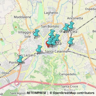 Mappa Via Gorizia, 36100 Vicenza VI, Italia (1.29364)